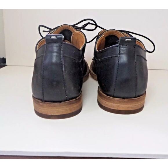 beek Black Leather Lace-Up Loafers - Picture 4 of 8